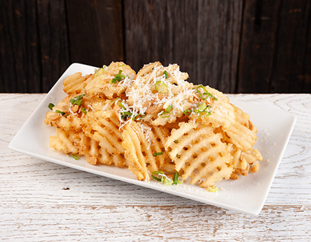 GARLIC PARMESAN WAFFLE FRIES