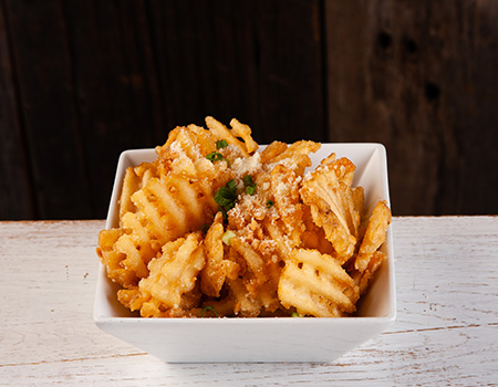 GARLIC PARMESAN WAFFLE FRIES